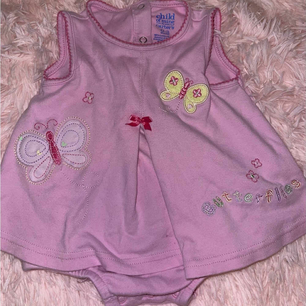 Child of Mine Butterfly Onesie Dress 💗